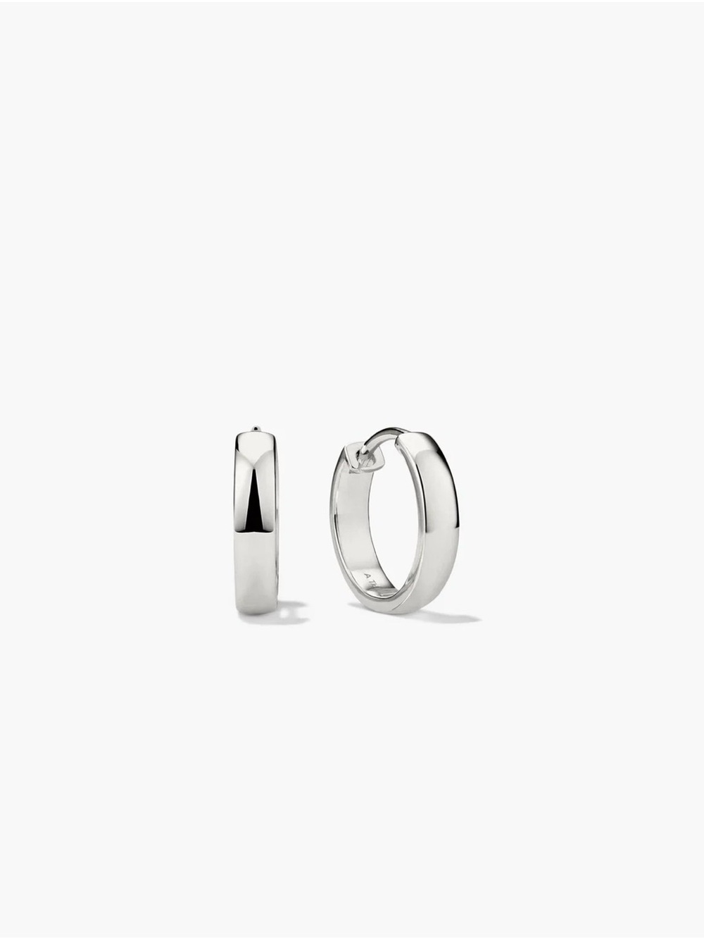 Classic Sterling Silver Huggie Hoop Earrings - NWT